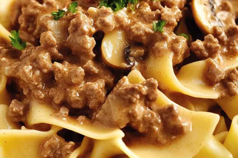 Easy Ground Beef Stroganoff: Delicious Comfort in Every Bite