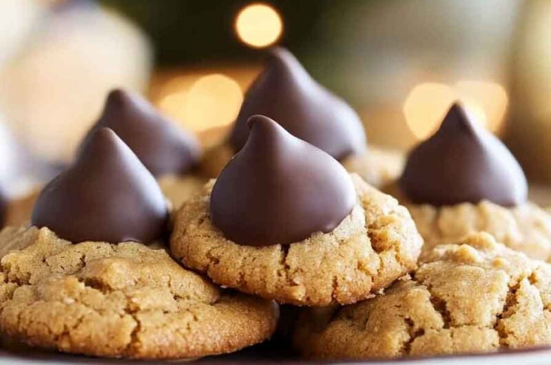 Easy Peanut Butter Blossom Cookies Recipe
