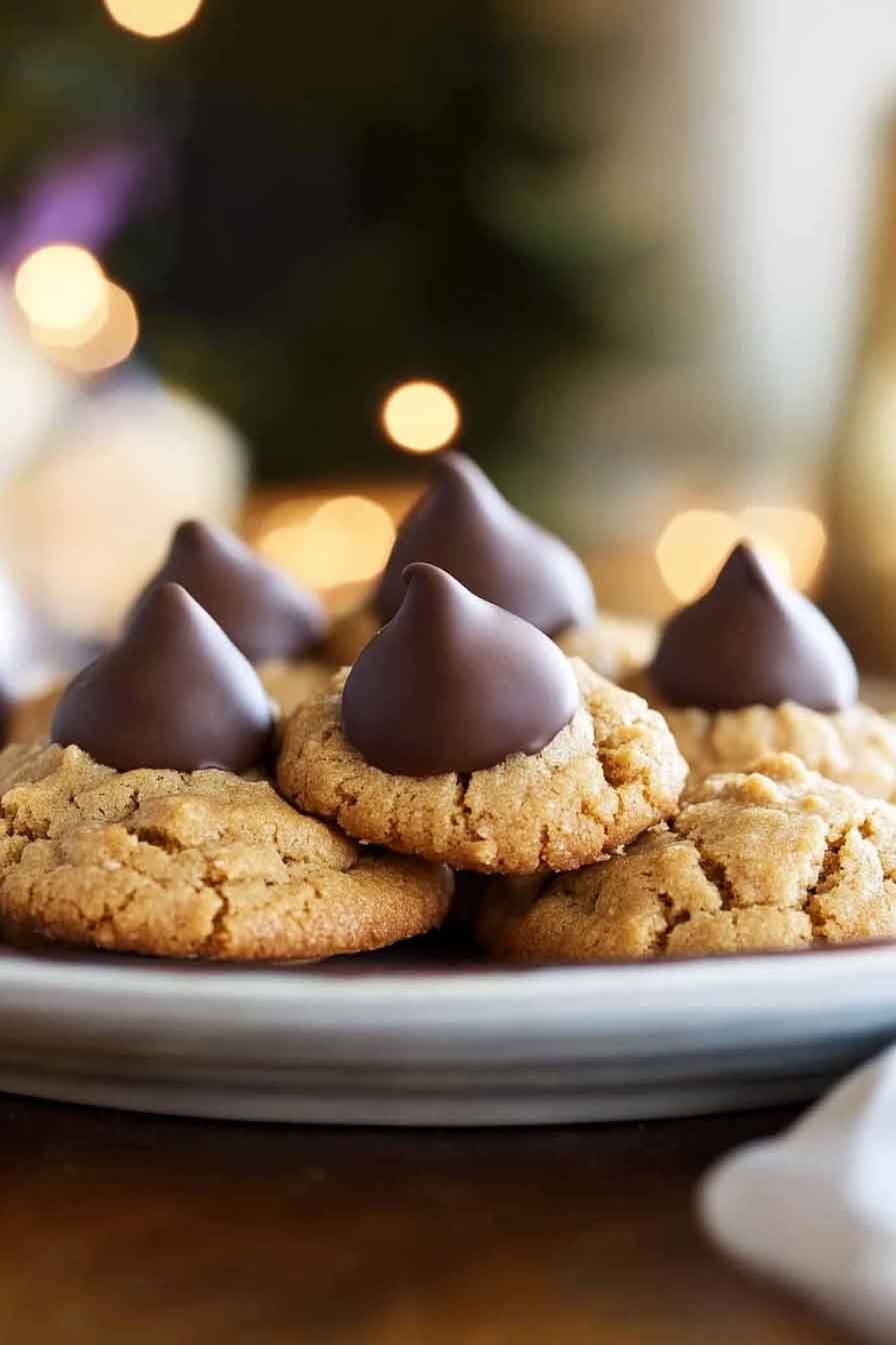 Easy Peanut Butter Blossom Cookies Recipe