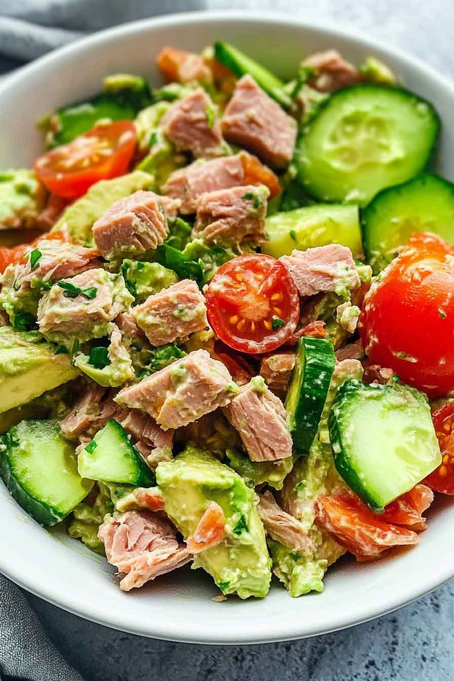 Fresh Avocado Tuna Salad Recipe