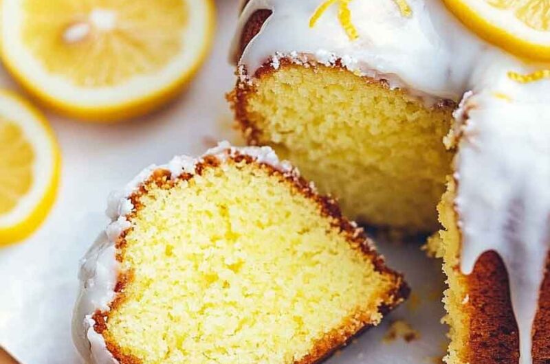 Lemon Bundt Cake with Meyer Lemons
