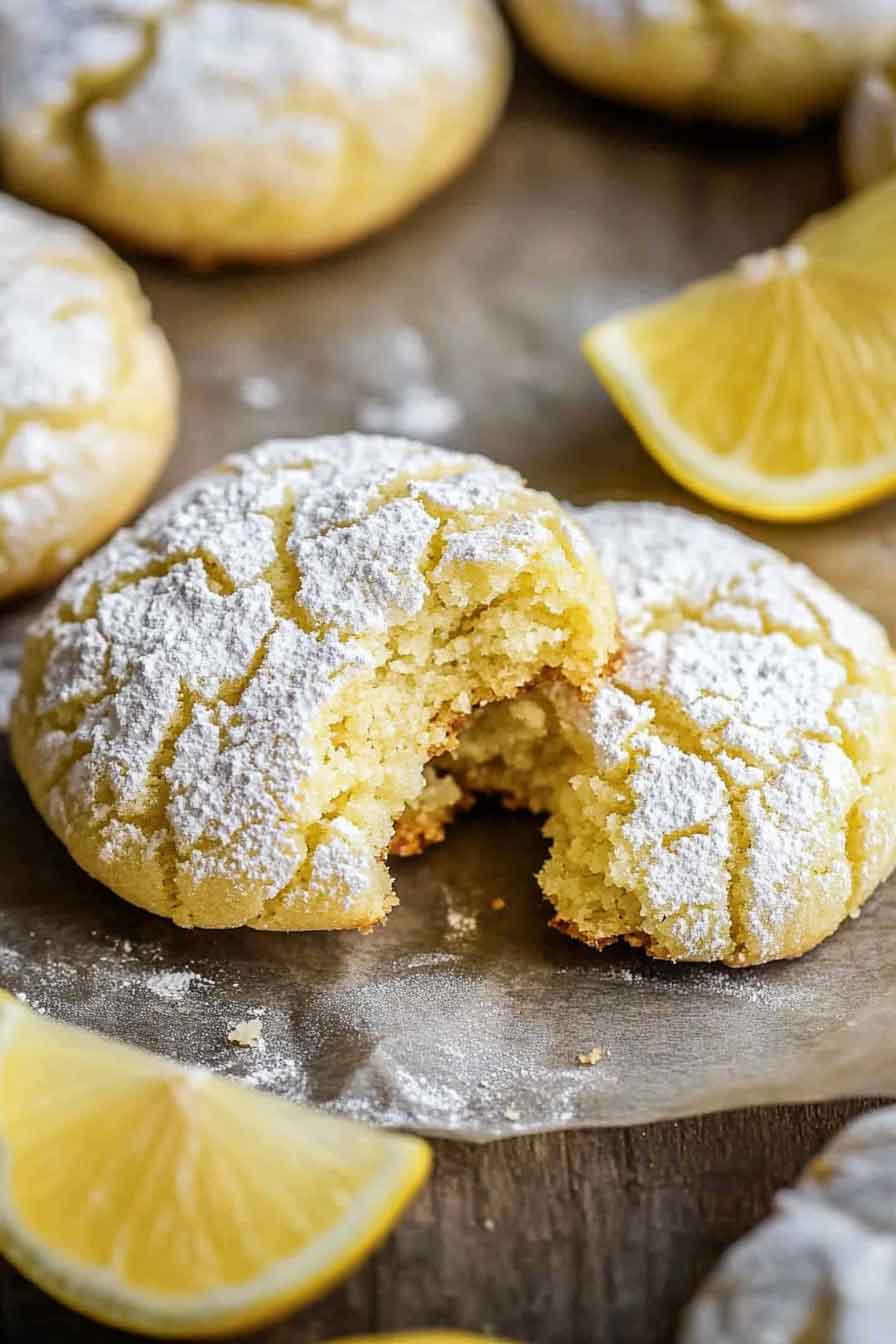 Lemon Crinkle Cookies Recipe