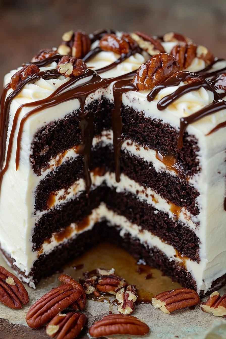 Turtle Chocolate Layer Cake Recipe