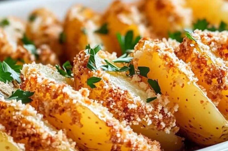 Crispy Parmesan Crusted Potatoes Recipe The Perfect Crunchy Side Dish