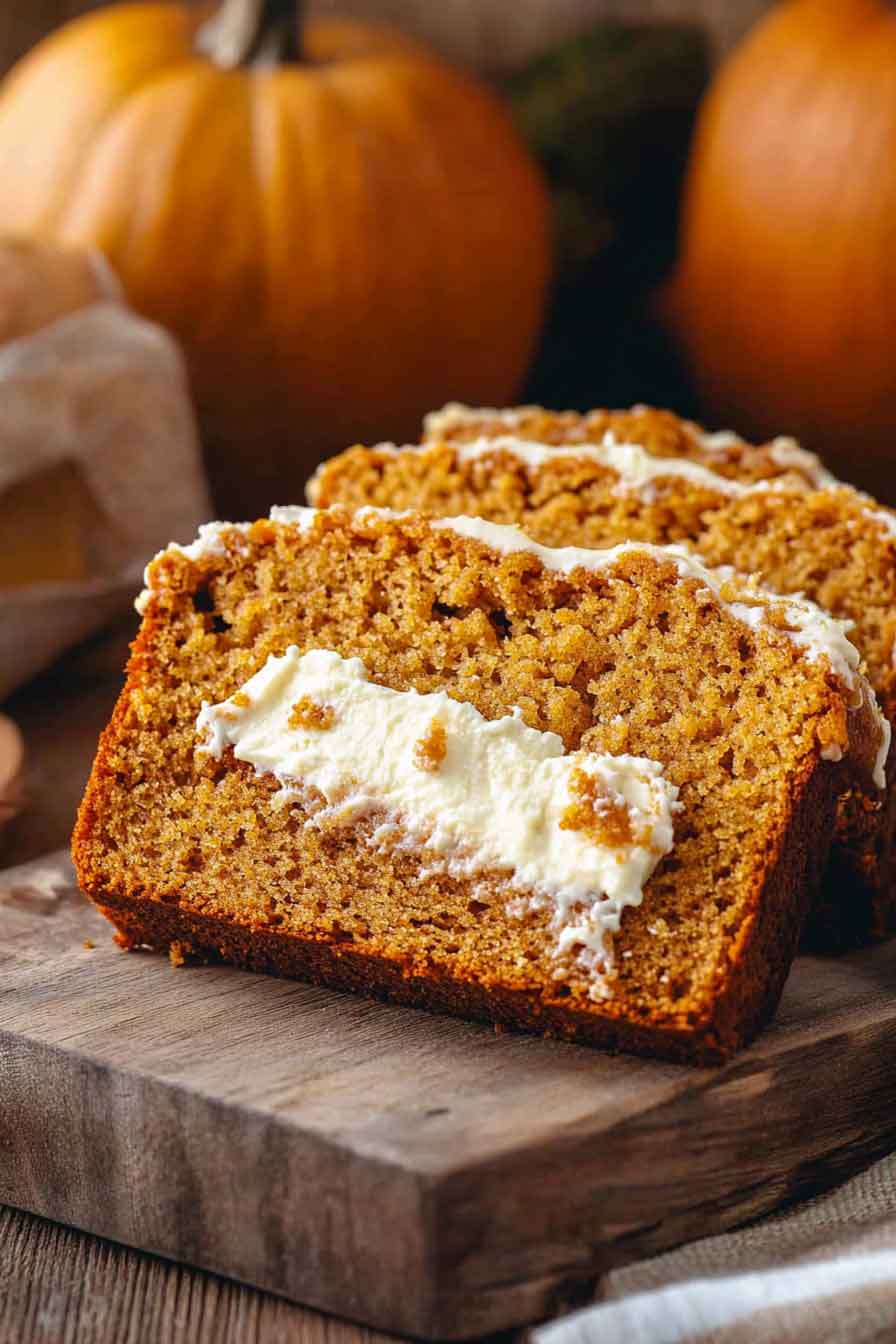 Cream Cheese-Filled Pumpkin Bread