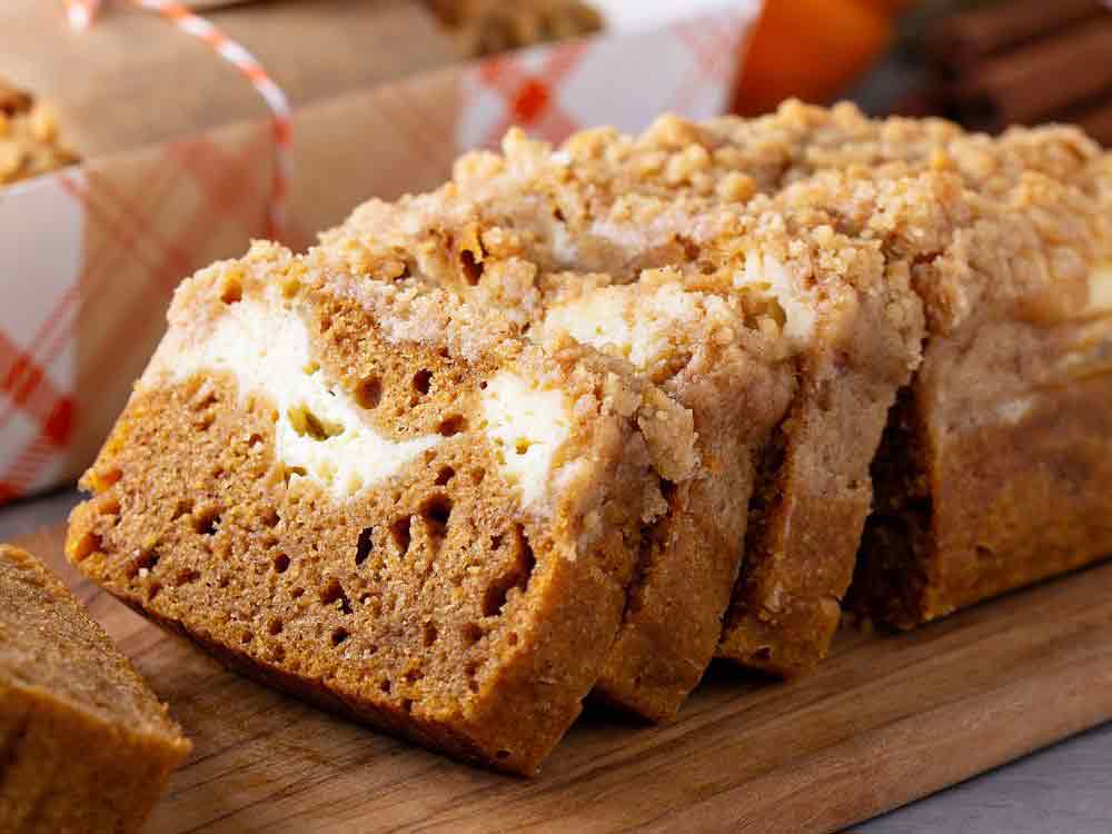 Cream Cheese-Filled Pumpkin Bread