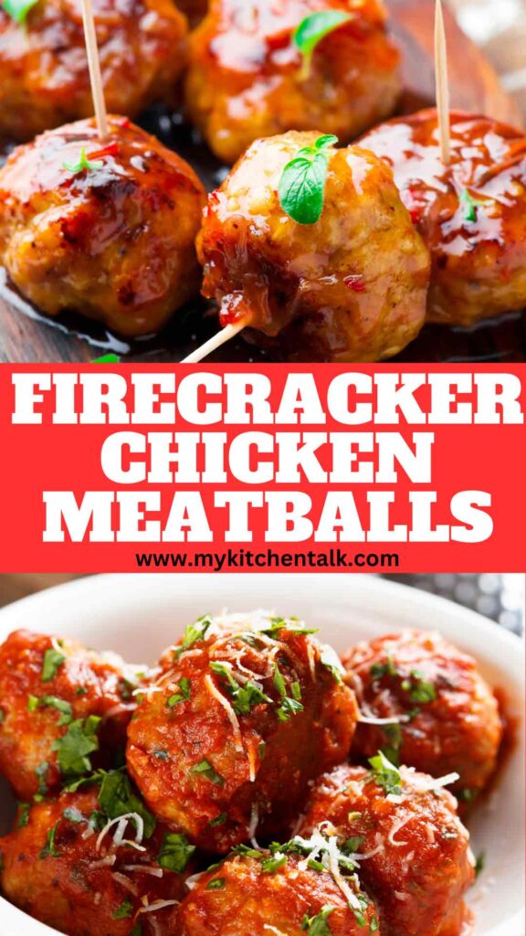 Firecracker Chicken Meatballs Recipe