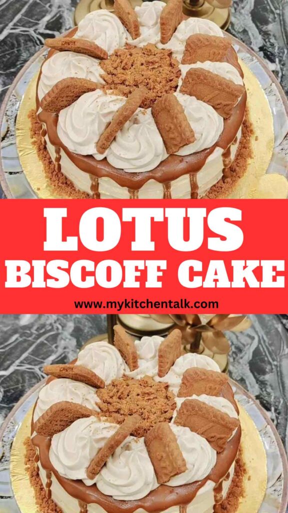 Lotus Biscoff Cake  Recipe