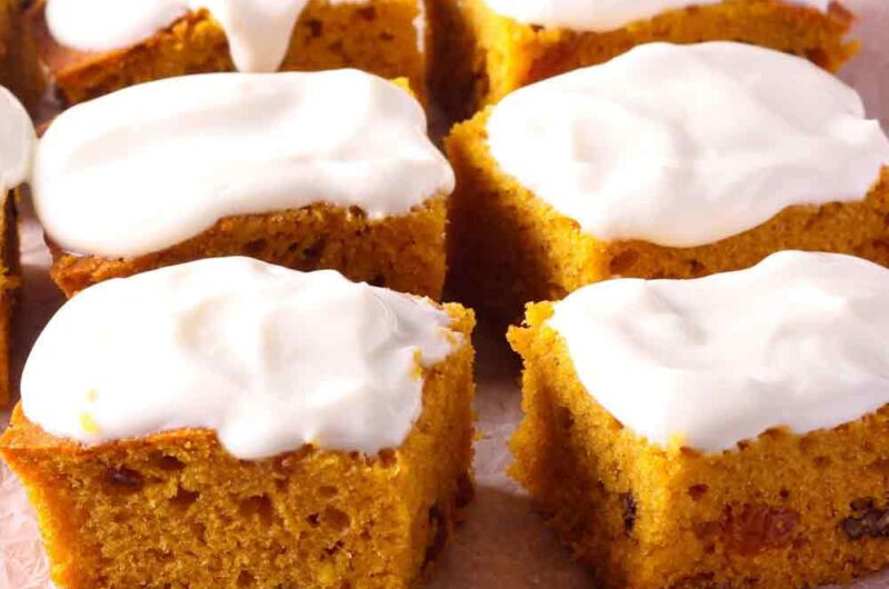 Old Fashioned Pumpkin Bars with Cream Cheese Frosting