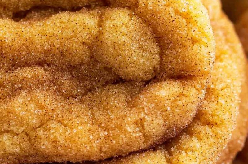 Chewy Pumpkin Snickerdoodle Cookies Recipe