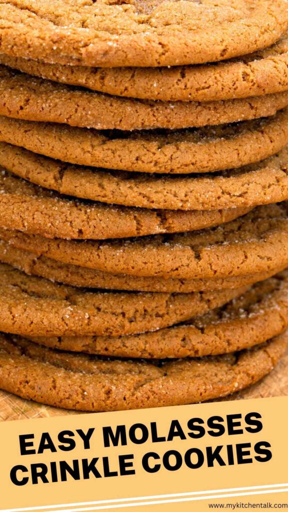 Easy Molasses Crinkle Cookies 