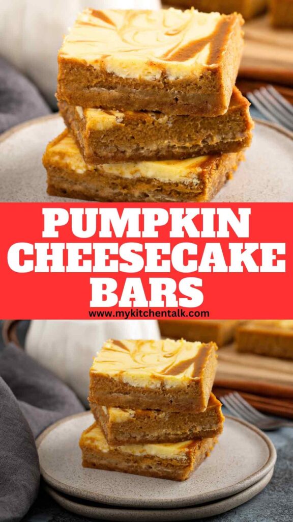 Pumpkin Cheesecake Bars Recipe