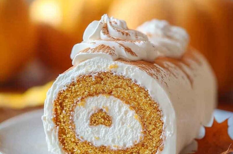 Pumpkin Spice Cake Roll Recipe