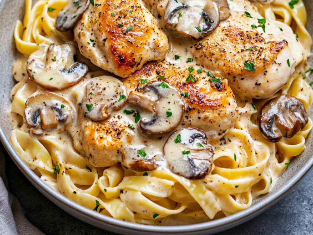 Chicken with Buttered Noodles