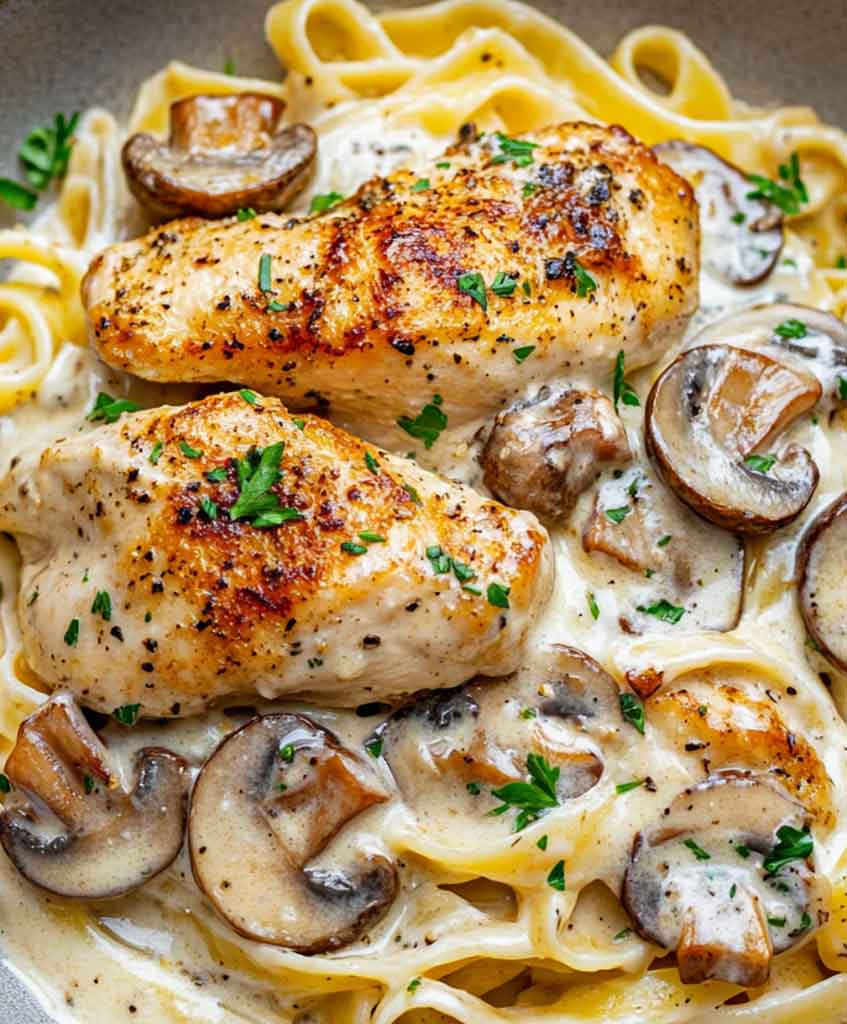 Chicken with Buttered Noodles Recipe