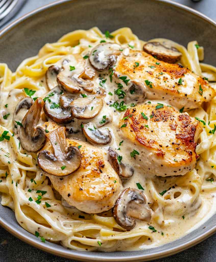 Chicken with Buttered Noodles Recipe