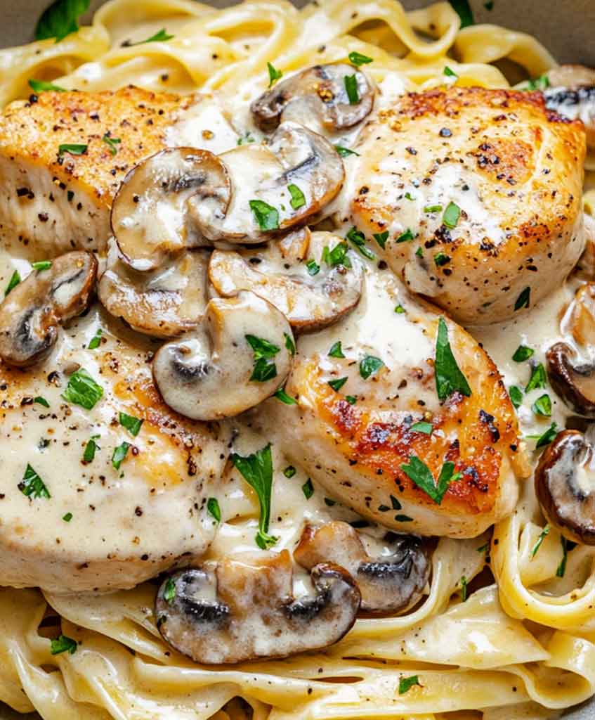 Chicken with Buttered Noodles Recipe