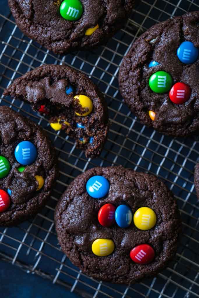 Chocolate M&M Cookies Recipe