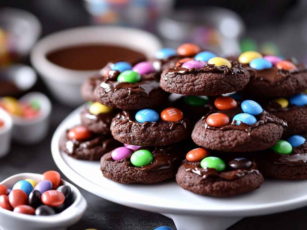 Chocolate M&M Cookies Recipe