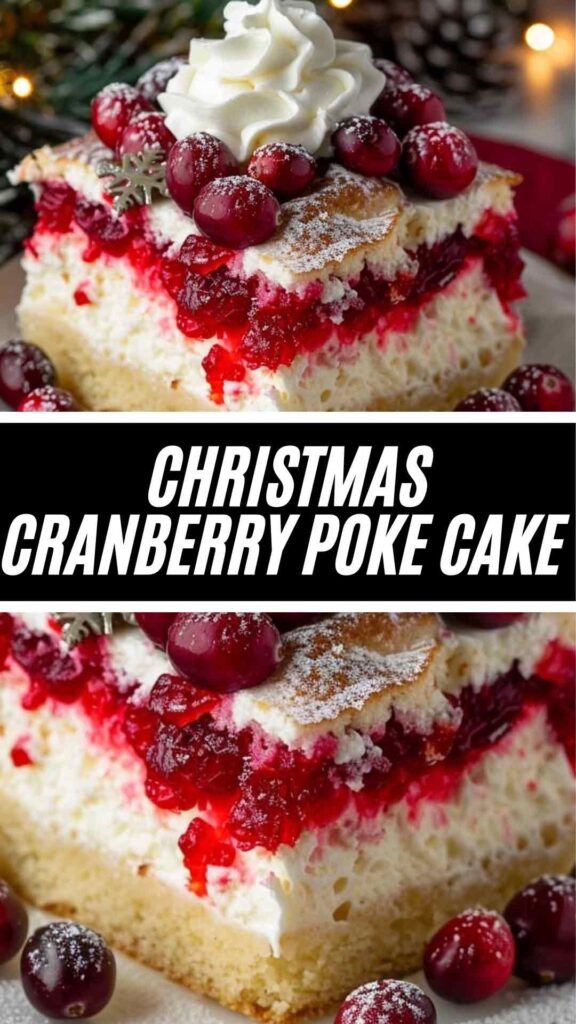 Cranberry Poke Cake