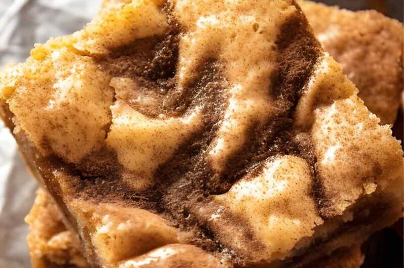 Cinnamon Swirl Snickerdoodle Blondies Recipe