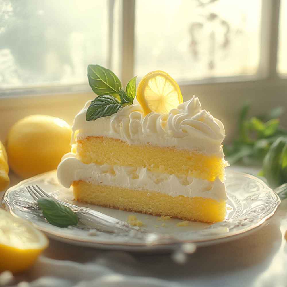 Easy Italian Lemon Cream Cake recipe 