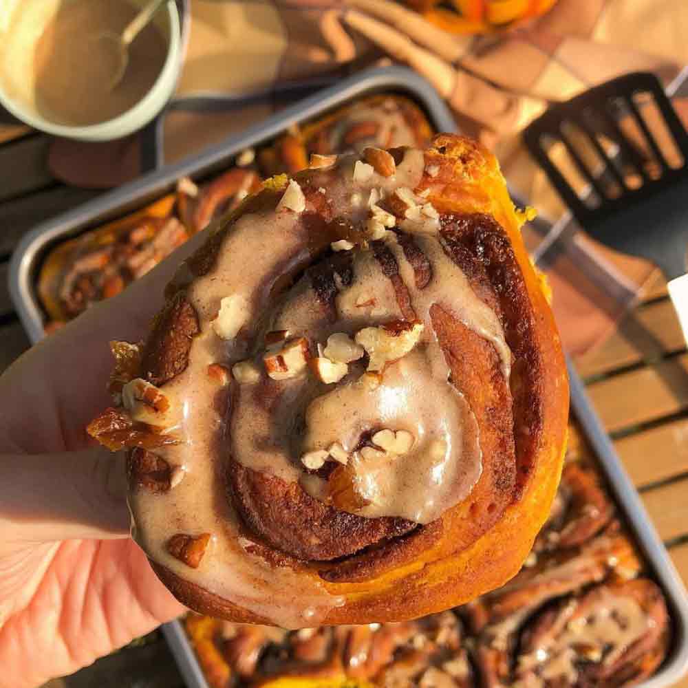 Pumpkin Spice Cinnamon Rolls Recipe