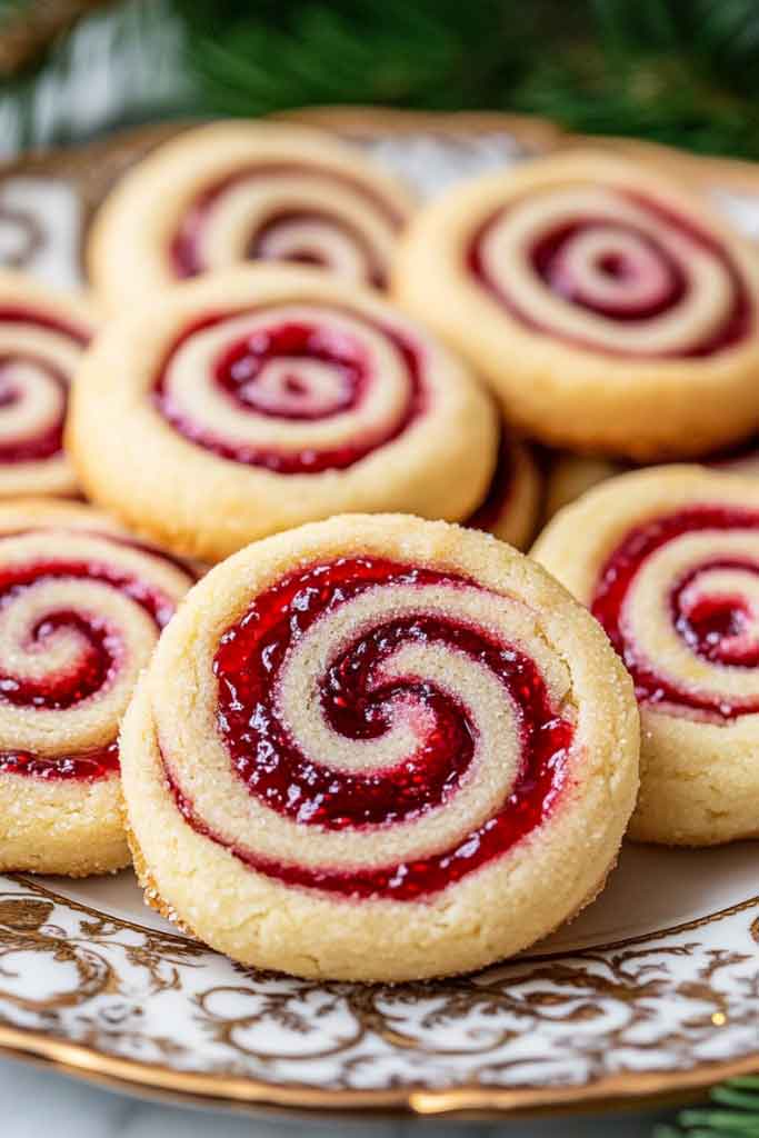 Easy Raspberry Swirl Cookies 