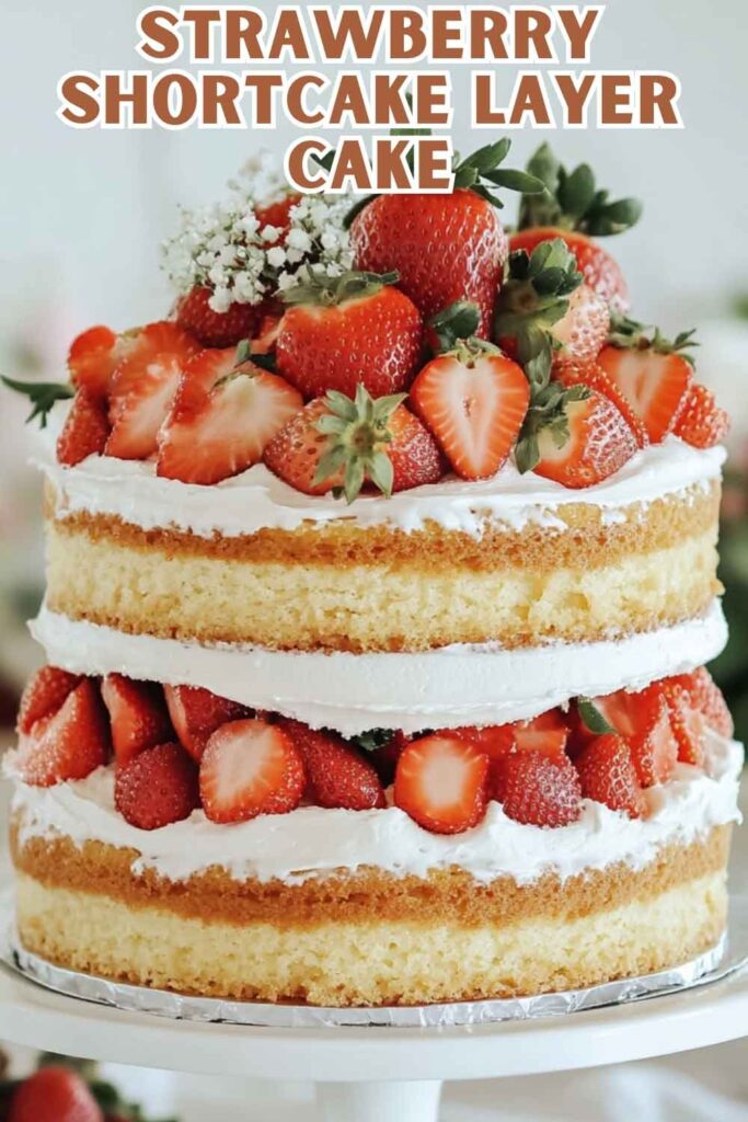 Easy Strawberry Shortcake Layer Cake