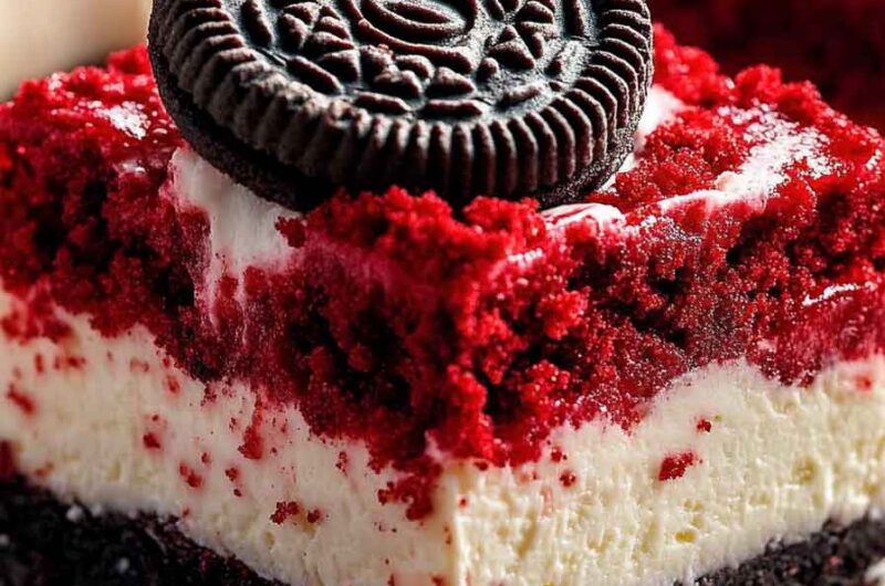 The Perfect Red Velvet Oreo Cheesecake Bars for Any Occasion
