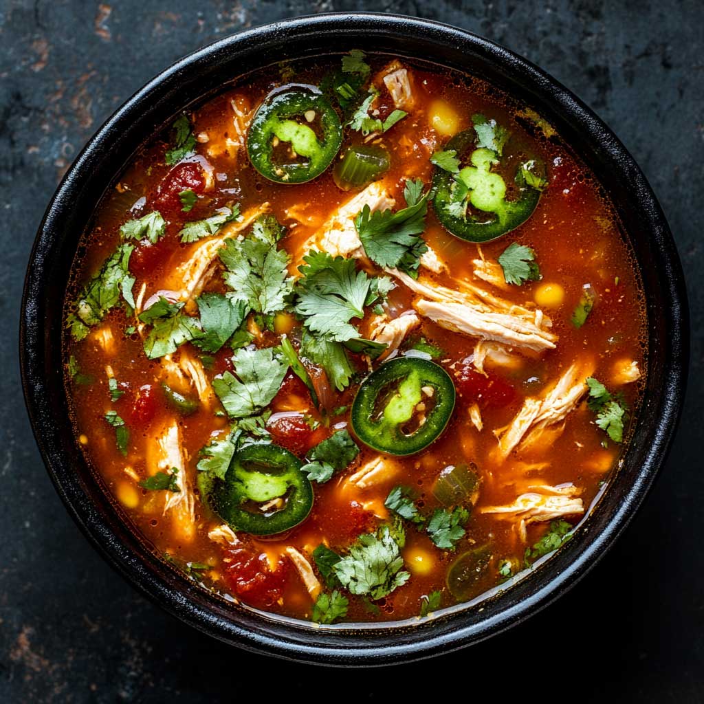 Easy Authentic Chicken Tortilla Soup Recipe