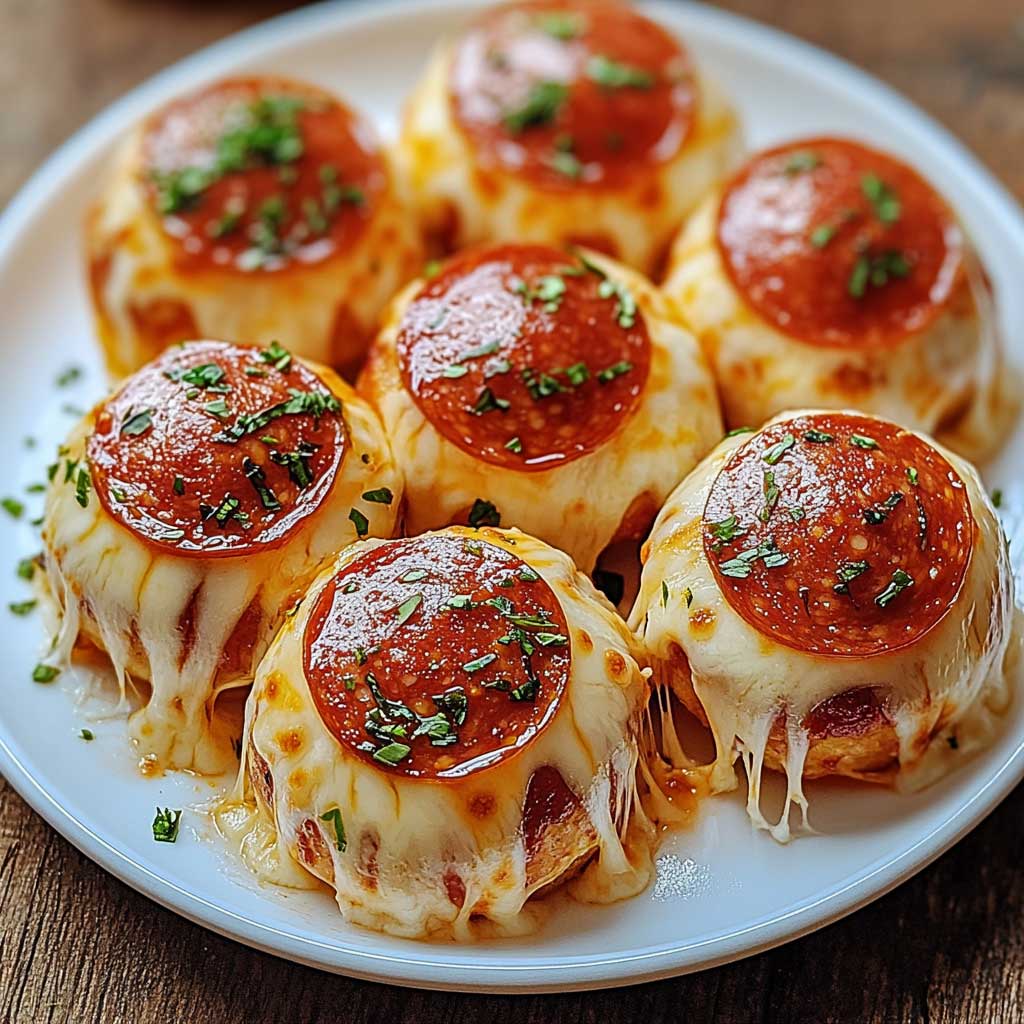 How to Serve Cheesy Pepperoni Pizza Bombs