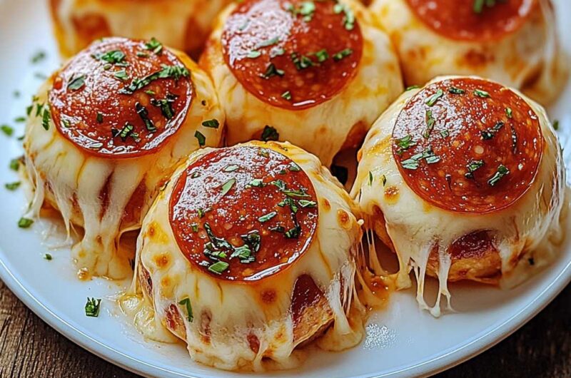 Cheesy Pepperoni Pizza Bombs