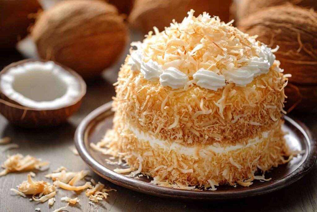 Easy Coconut Custard Cake Recipe