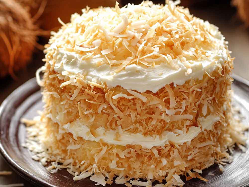 Coconut Custard Cake