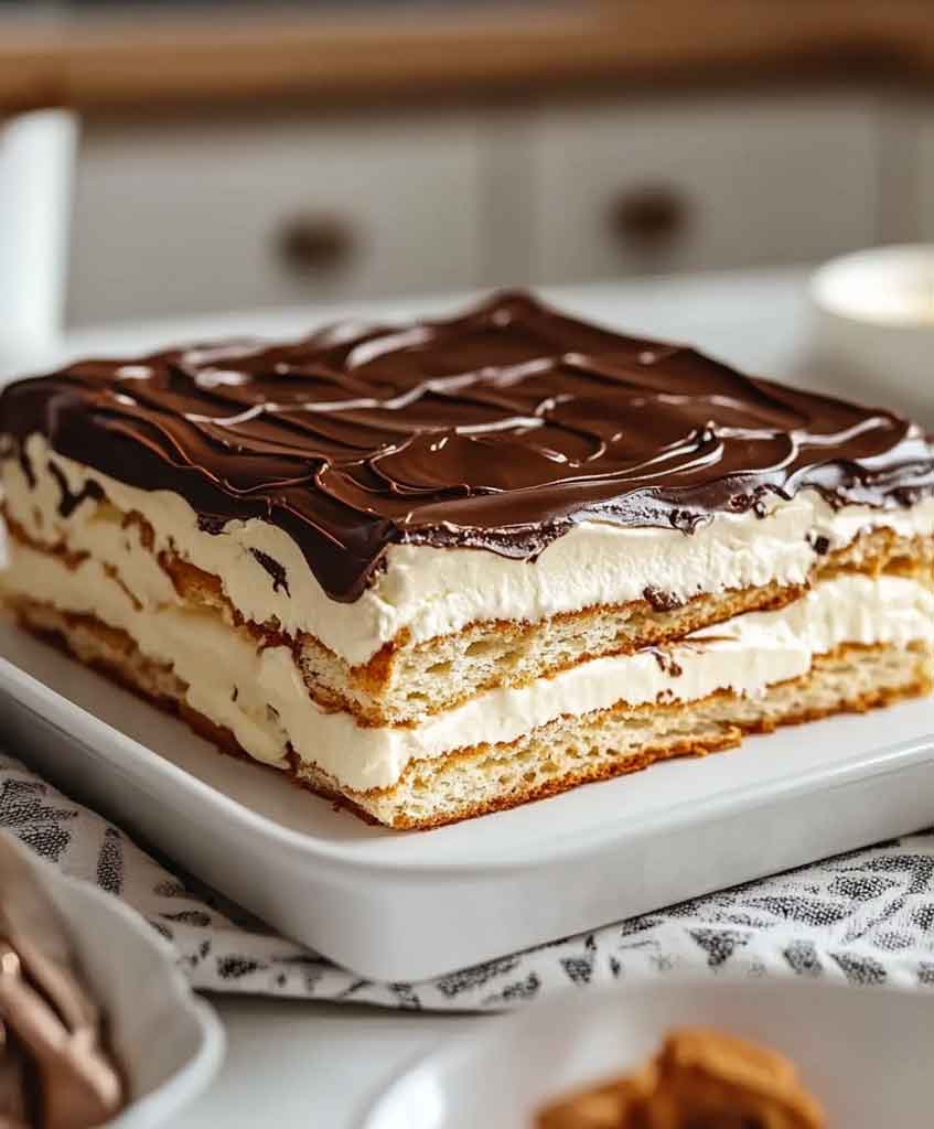 Easy No Bake Eclair Cake Recipe