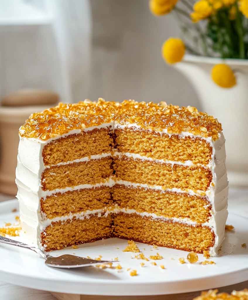 Easy Russian Honey Cake Recipe